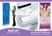 Prezentační Roll UP s neprůsvitnou PVC fólií